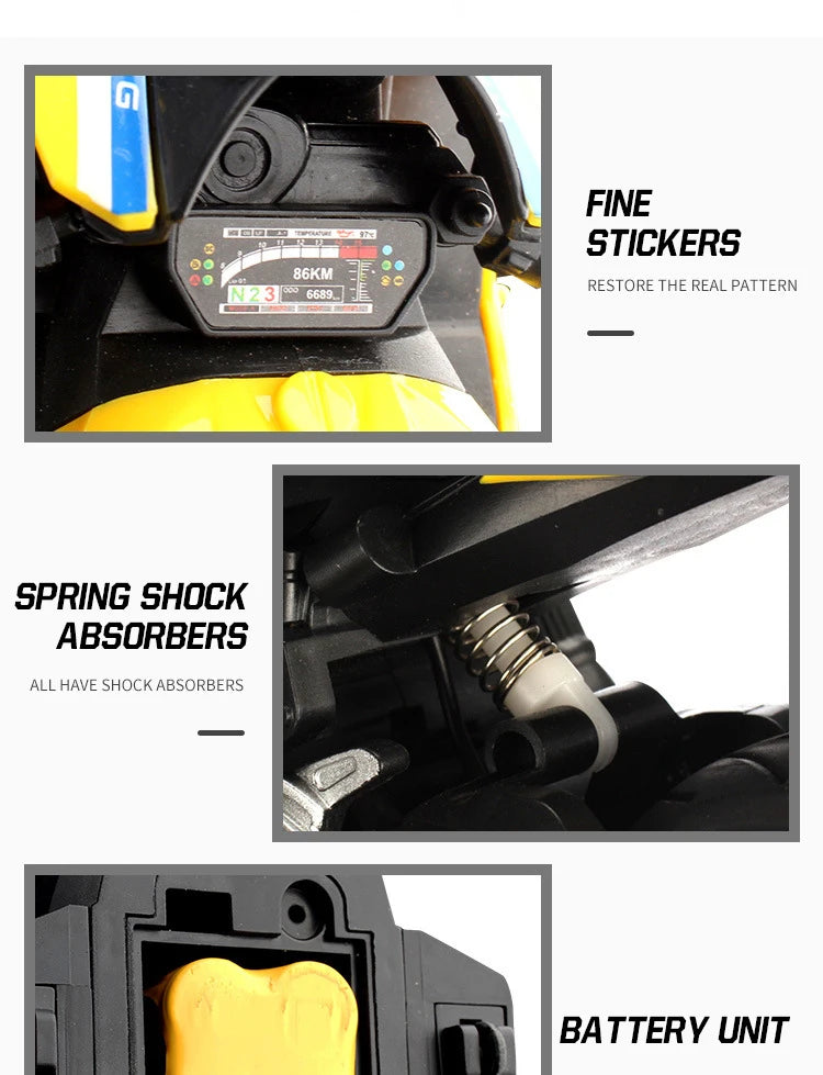 RC Motorcycle Toy – High Speed Electric Racing Bike for Kids