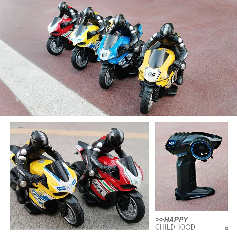 RC Motorcycle Toy – High Speed Electric Racing Bike for Kids