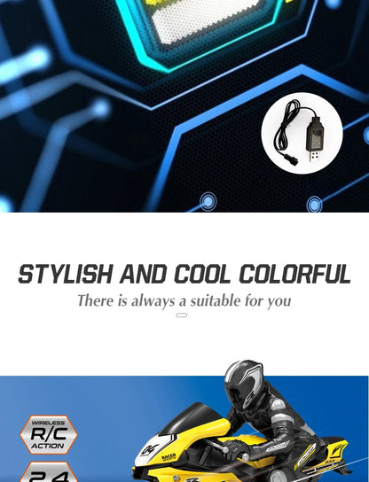 RC Motorcycle Toy – High Speed Electric Racing Bike for Kids