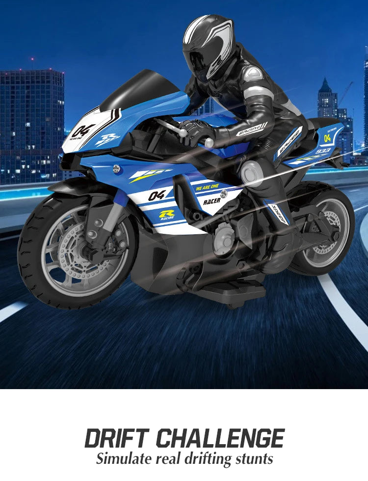 RC Motorcycle Toy – High Speed Electric Racing Bike for Kids