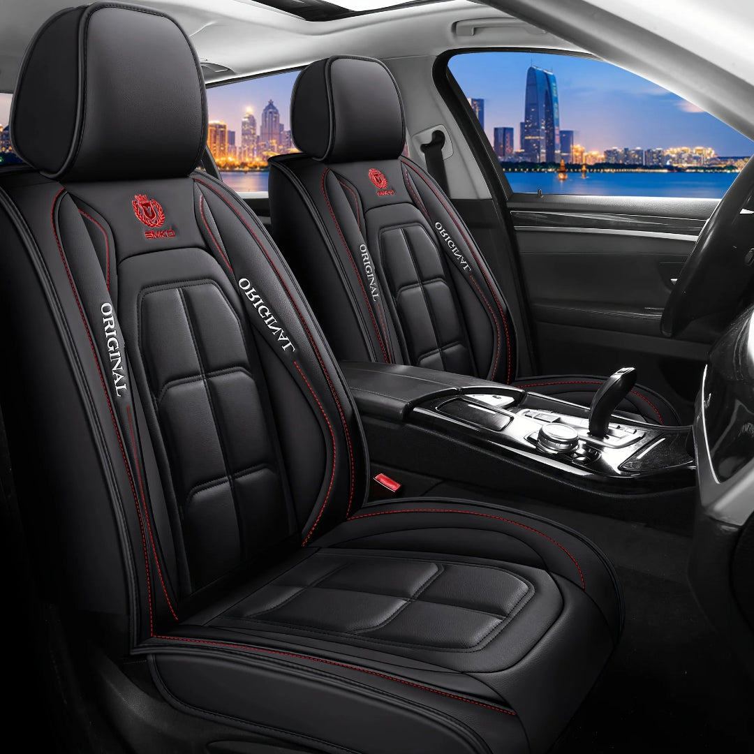 Driver and Passenger Luxury Leather Car Seat Covers