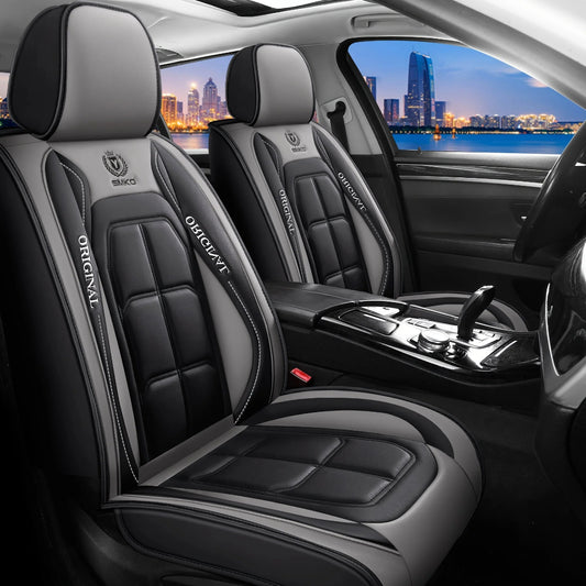 Driver and Passenger Luxury Leather Car Seat Covers