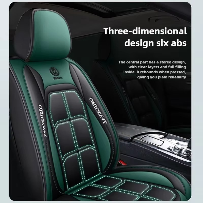 Driver and Passenger Luxury Leather Car Seat Covers