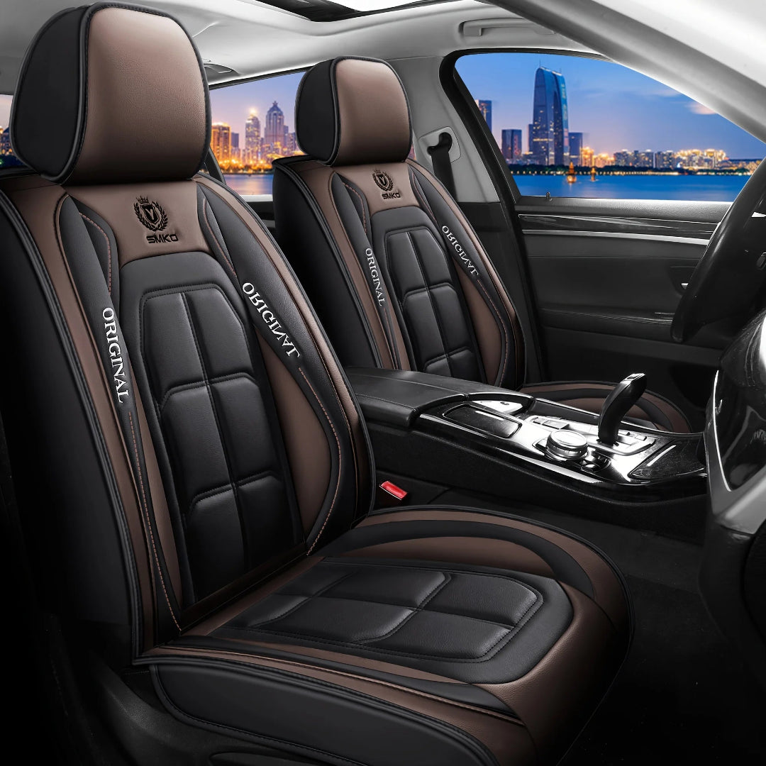 Driver and Passenger Luxury Leather Car Seat Covers
