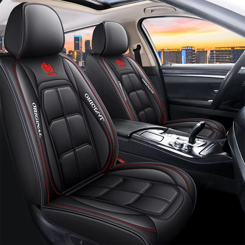 Driver and Passenger Luxury Leather Car Seat Covers